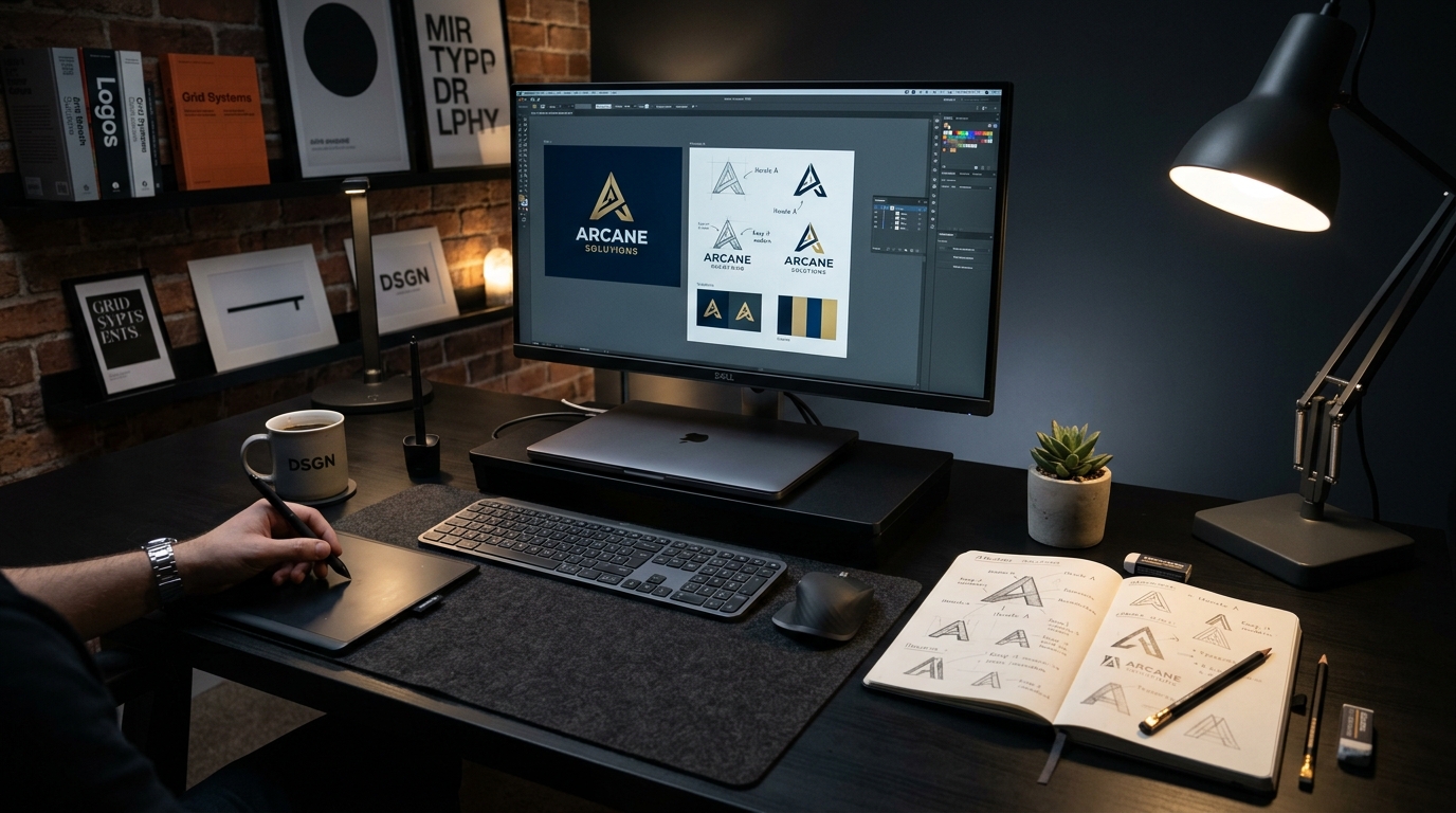 Logo design process for a business in Sangli