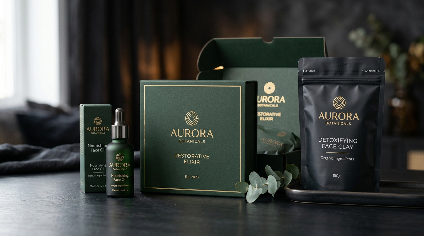 Professional product packaging design mockup